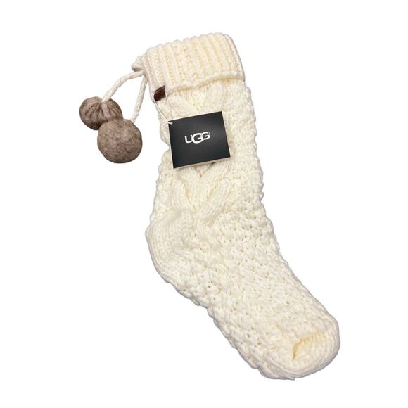 UGG Red Christmas Stocking with Poms - Picture 1 of 6